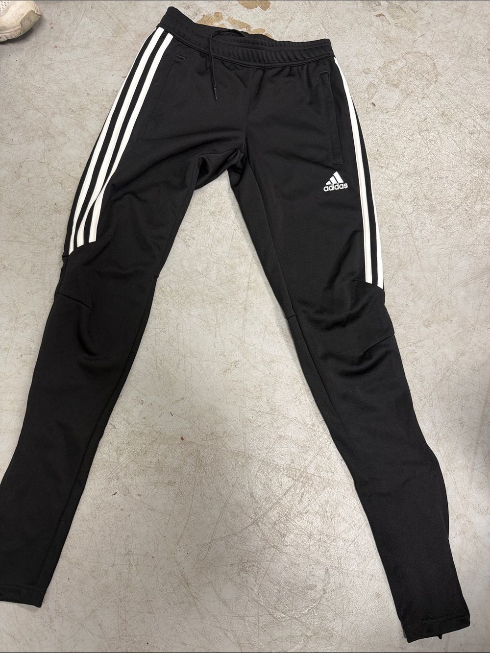 NWOT adidas Black Jogger Pants with White 3-Stripes - Climacool - XXS
